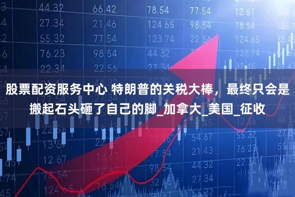 股票配资服务中心 特朗普的关税大棒，最终只会是搬起石头砸了自己的脚_加拿大_美国_征收
